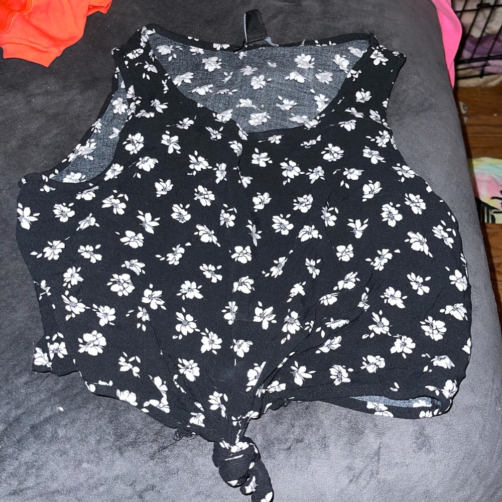 Flower crop top